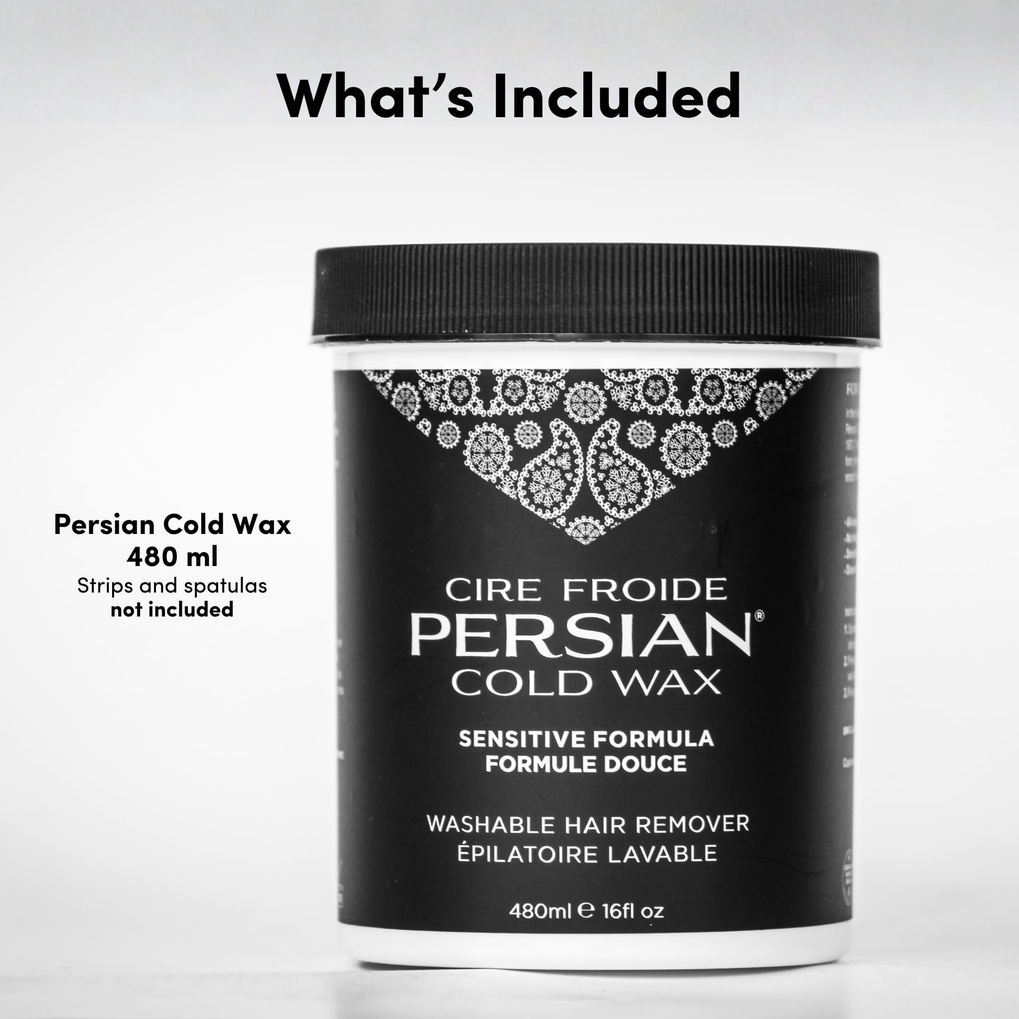 All-Natural Sugar Wax for Body Hair Removal - Persian Cold Wax 16 fl oz (480 ml)