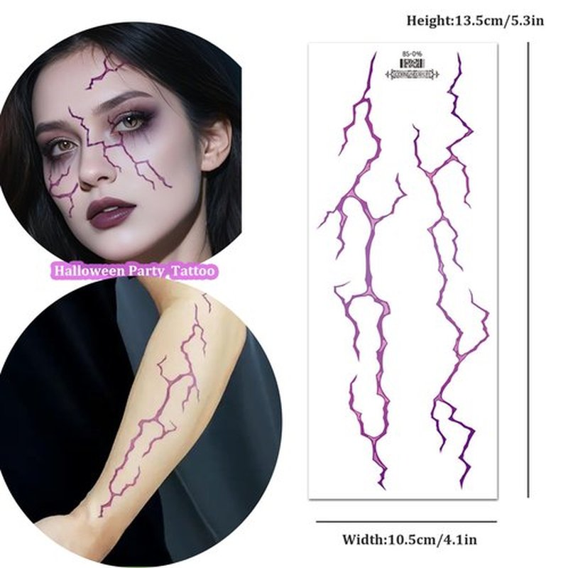 5PCS Halloween Party Temporary Tattoo,Waterproof Temporary Tattoo,Halloween Party Favors,Party Tattoo,Halloween Cosplay