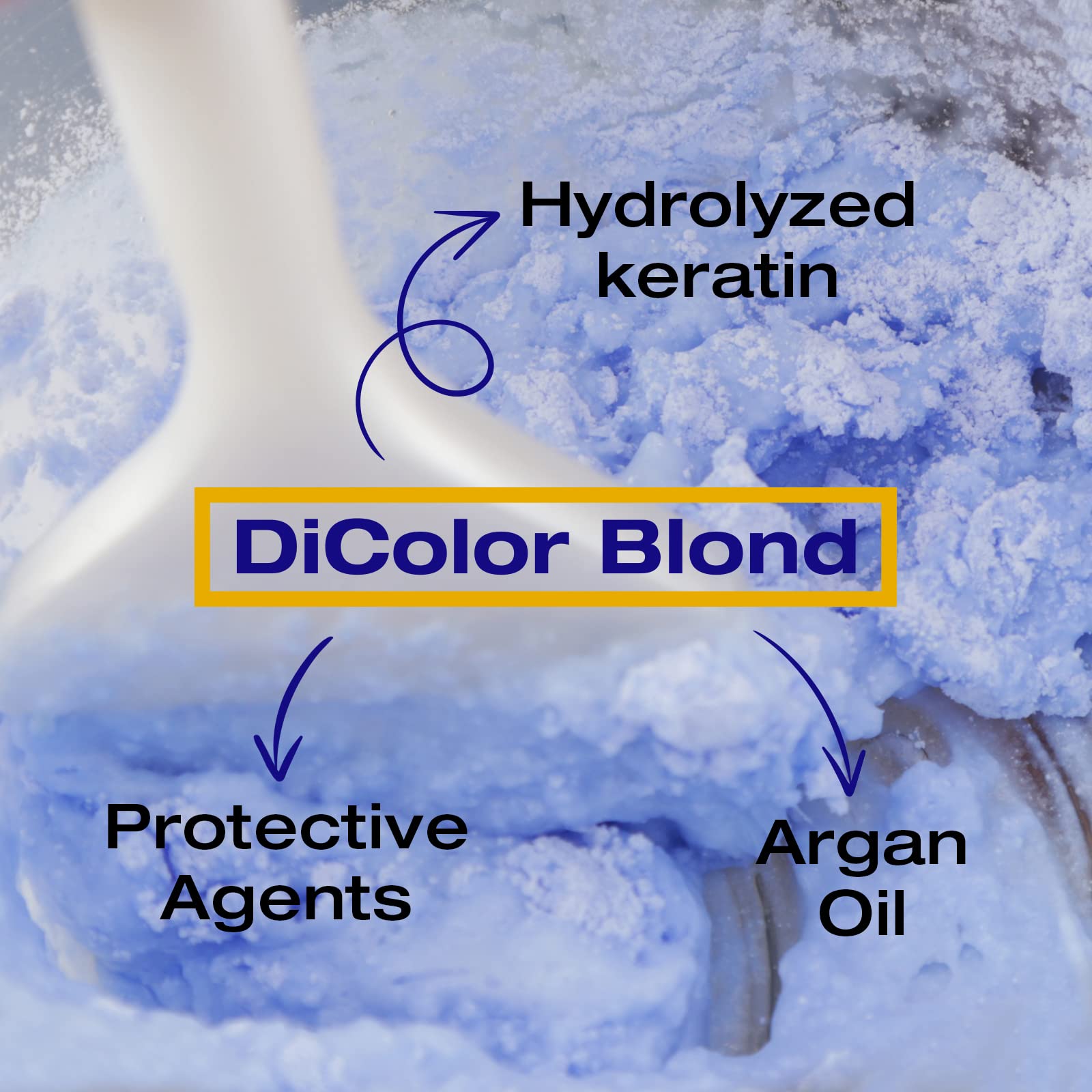 NK Professional Care DiColor Blonde | bleaching powder | lightener for hair | Lightens +8 shades without damaging the hair strand. (500 g)