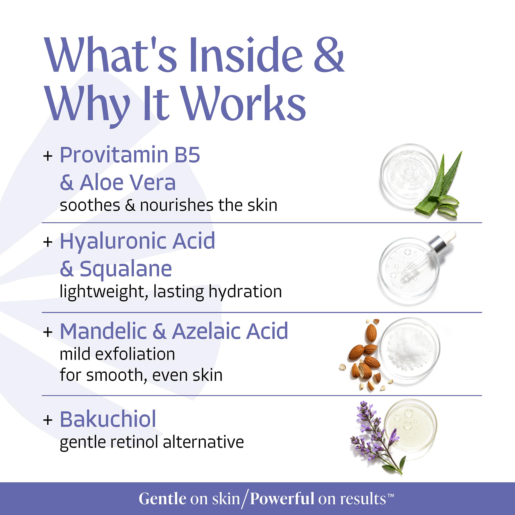 Almond Clear 2-in-1 Hydrating Gel | Lightweight Mandelic Acid Moisturizer for Oily, Blemish-Prone Skin | Aloe Vera, Squalane, Hyaluronic Acid, Mandelic Acid, Bakuchiol | 4 oz