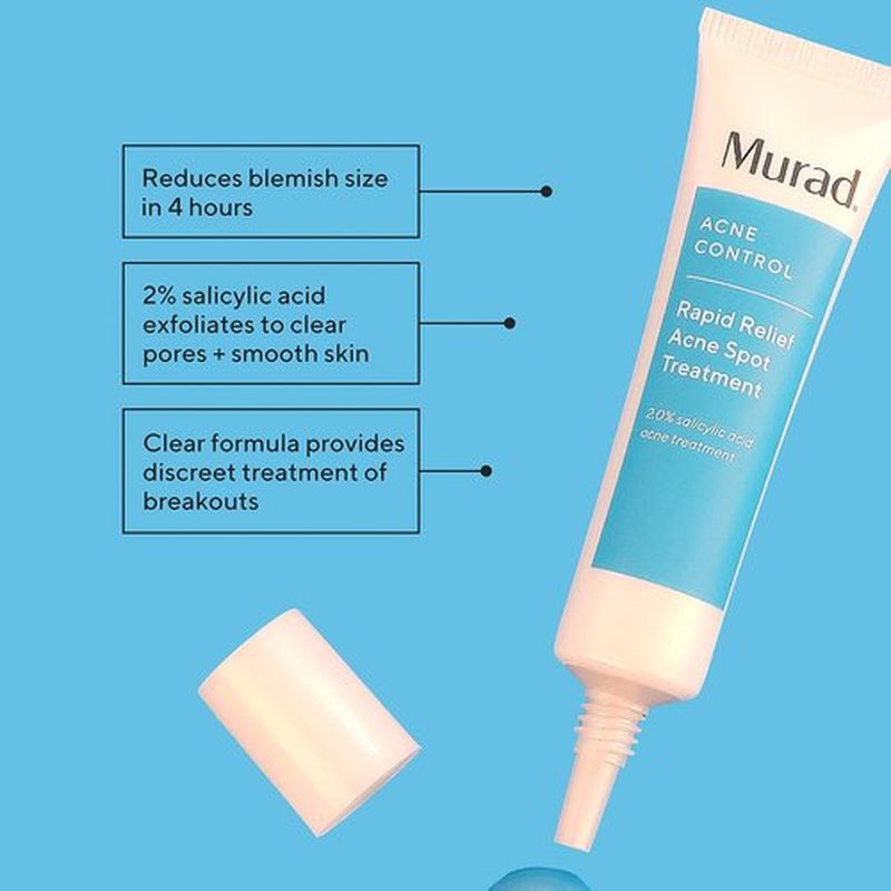 Murad Acne Treatment Set - Target Breakouts & Scars with Sulfur Mask, Spot Treatment & Resurfacing Cream
