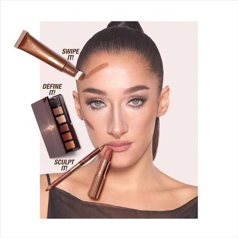 Charlotte Tilbury Super Nudes Easy Eye Eyeshadow Palette - 6 Nude Matte Shades for Effortless Smokey Eyes