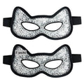 CONBELLA Cooling & Heating Eye Mask - Hot/Cold Use for Puffy Eyes, Headaches, Migraines, Sinus & Dark Circles (2 Packs Black)