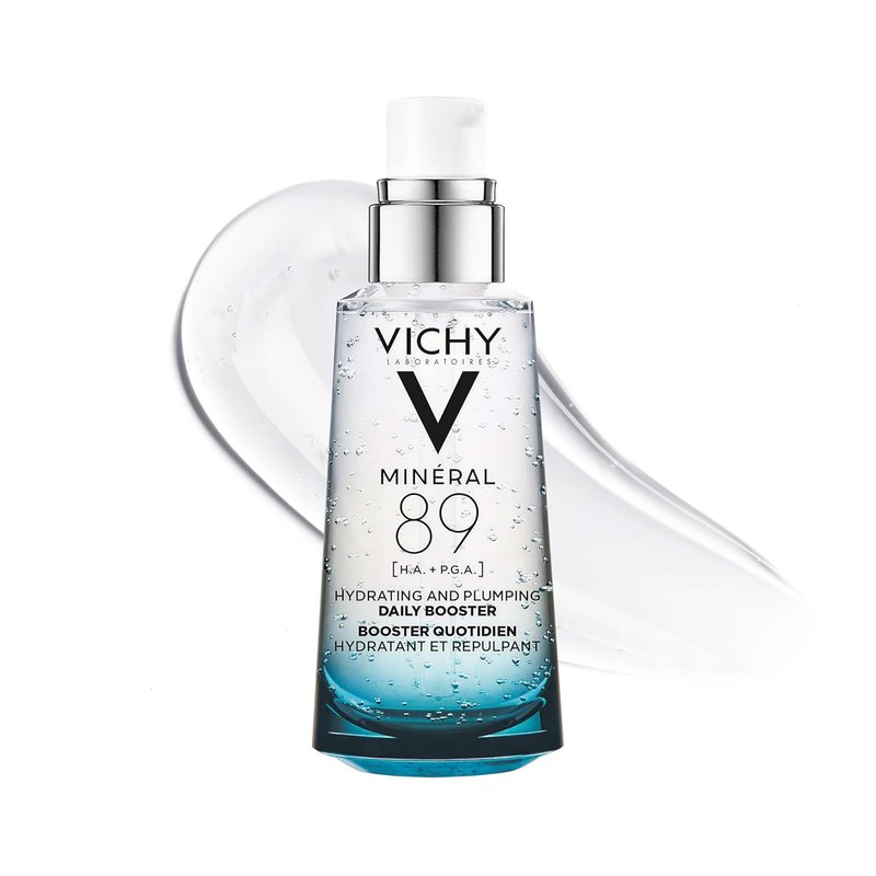Vichy Mineral 89 Booster - Hyaluronic Acid Serum for Plump, Hydrated Skin | Lightweight & Oil-Free