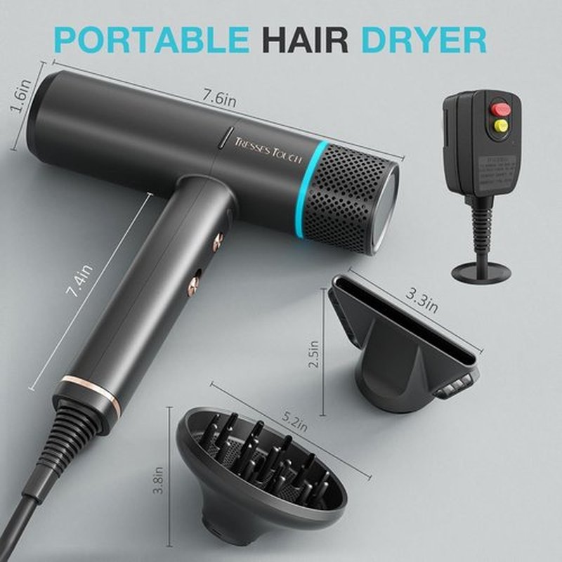 Skiennix Hair Dryer - High-Speed Ionic Blow Dryer with 1600 Watt Motor | Lightweight & Low Noise for Fast Drying