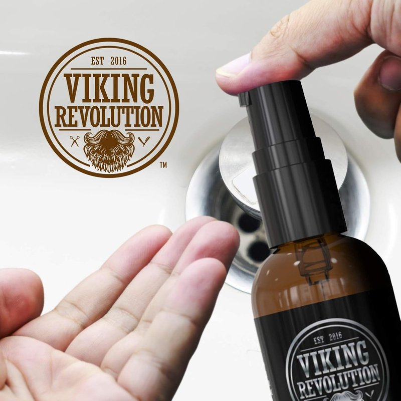 Viking Revolution Pre-Shave Oil for Men - Smooth & Irritation-Free Shave, 1 Fl Oz | Pack of 2