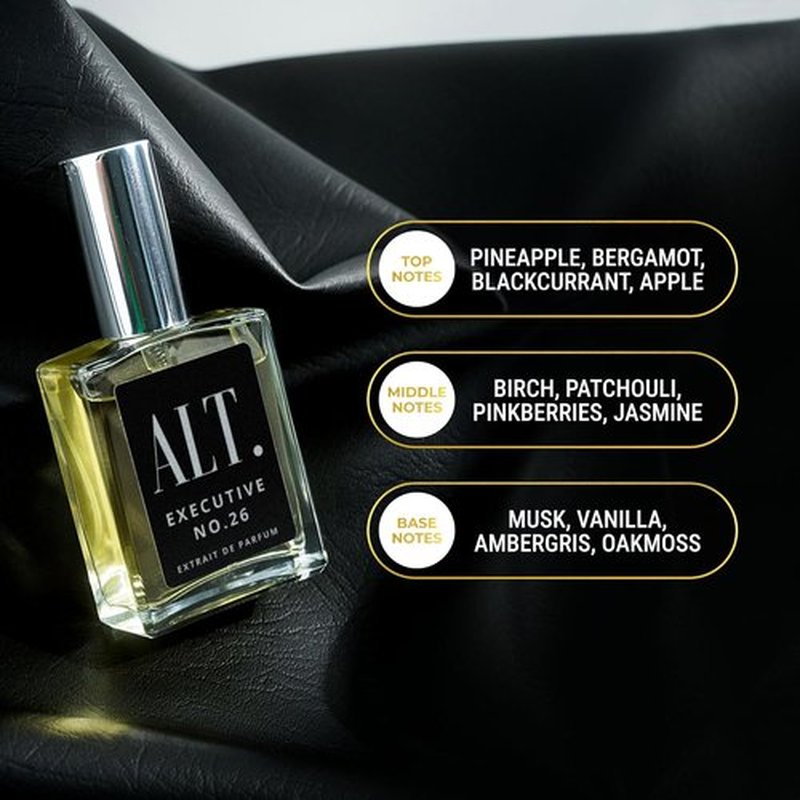ALT. FRAGRANCES Executive No. 26 - Long Lasting Woody Fruity Extrait de Parfum for Men | 60ml
