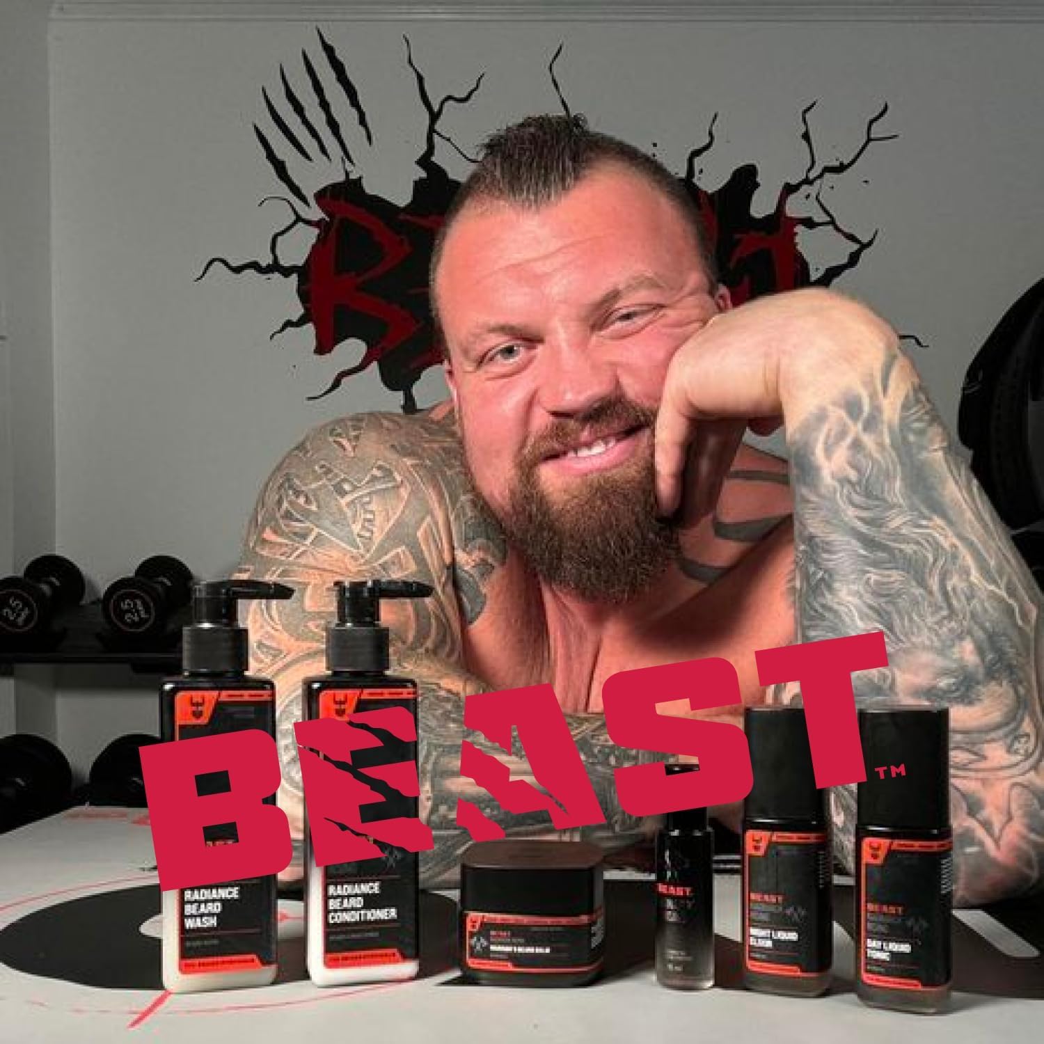 The Beard Struggle Eddie Hall Beast Line Body Wash - Ragnarok Rising Fragrance - Daily Cleansing Body Wash for Men - Cruelty-Free & Vegan-Friendly - 8 fl oz