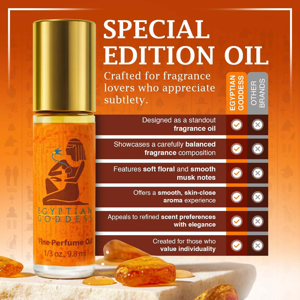 NEXTGRADE Egyptian Goddess Roll-on Perfume Oil - Long-Lasting Cruelty-Free Alcohol-Free Gentle on Skin - Ideal for Daily Use and Travel (2 Pack)