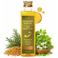 Auravedic Rosemary Hair Growth Oil with Moringa, Fenugreek & Brahmi | Scalp Nourishing Oil for Dry, Weak Hair & Breakage Care | Supports Fuller-Looking, Healthier Hair | 3.38 Fl Oz (100ml)