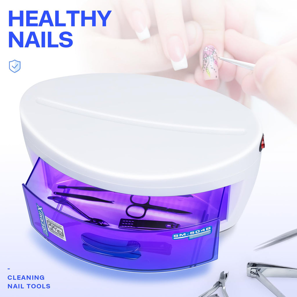 Cleaner For Nail Tools,LXIANGN Large Capacity 8 W Multipurpose Nail Tools Cleaning Box Nail Cleaner Cabinet Drawer For Barber Cutting Scissors Nipper Nail Art Tool
