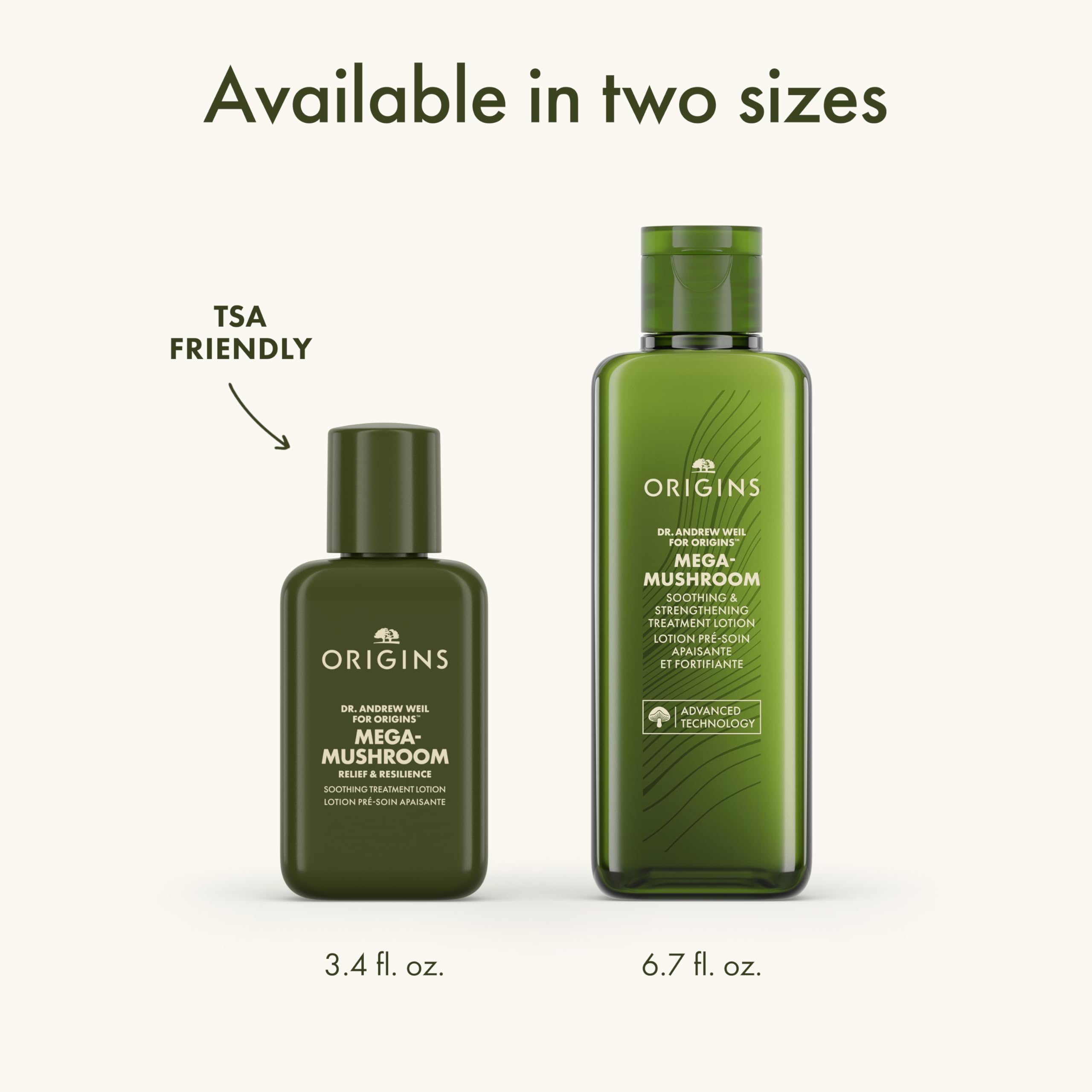 Origins Mega-Mushroom Relief & Resilience Soothing Treatment Lotion, 6.7 Ounce