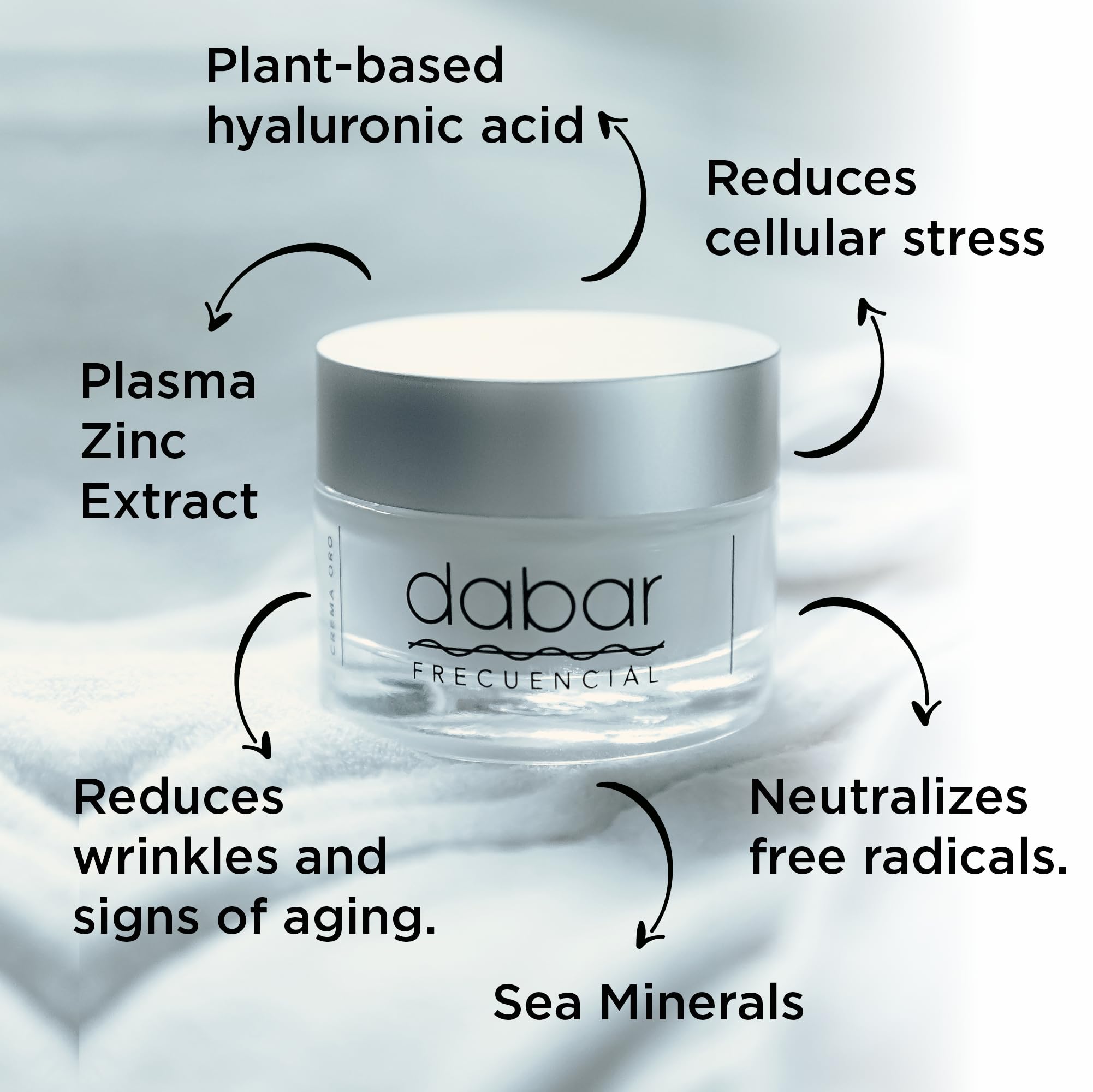 ORMUS PATAGONIA ARGENTINA ANTI AGE FREQUENCY CREAM with vegetable hyaluronic acid,plasma zinc extract & marine minerals - hypoallergenic, vegan, paraben free