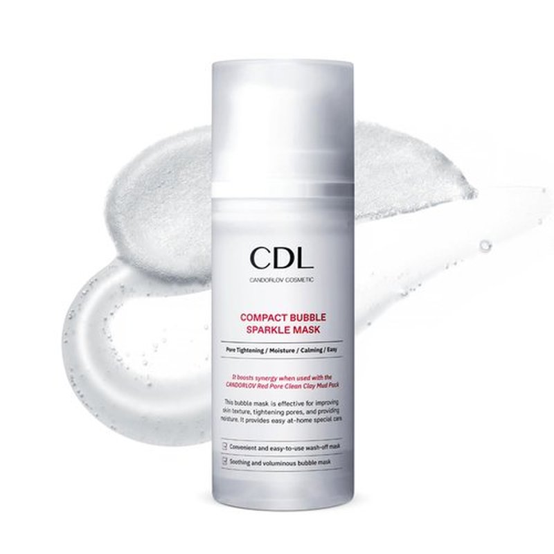 CANDORLOV Bubble Face Mask, Peptide Exfoliation, Deep Cleansing, Pore Tightening & Sebum Control for Blackheads, Enlarged Pores, Hydrating, No Irritation, Korean Glass Skin Care, 3.52 oz