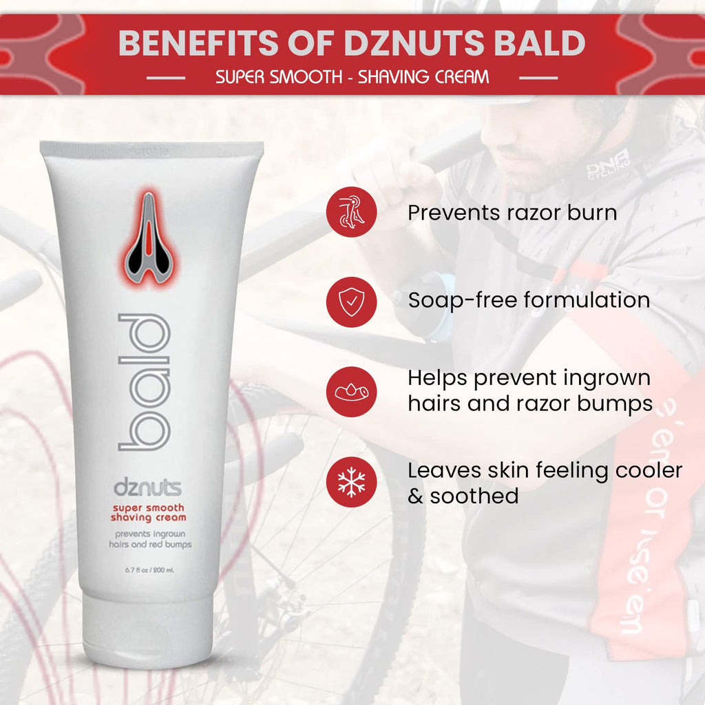 dznuts - Bald Super Smooth Shaving Cream - 6.7 Fl Oz (Pack of 2)