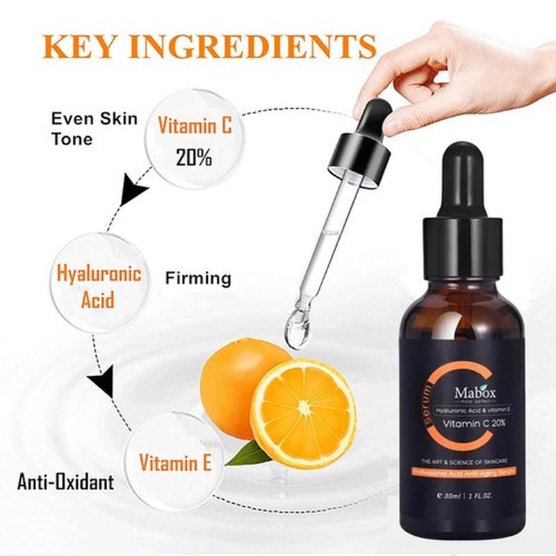 Skiennix Vitamin C Face Serum - Brightening & Hydrating Formula with Hyaluronic Acid | 1 fl. oz