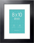 LaVie Home 8x10 Picture Frame - Sturdy Black Frame with Polished Plexiglass | Horizontal & Vertical Display