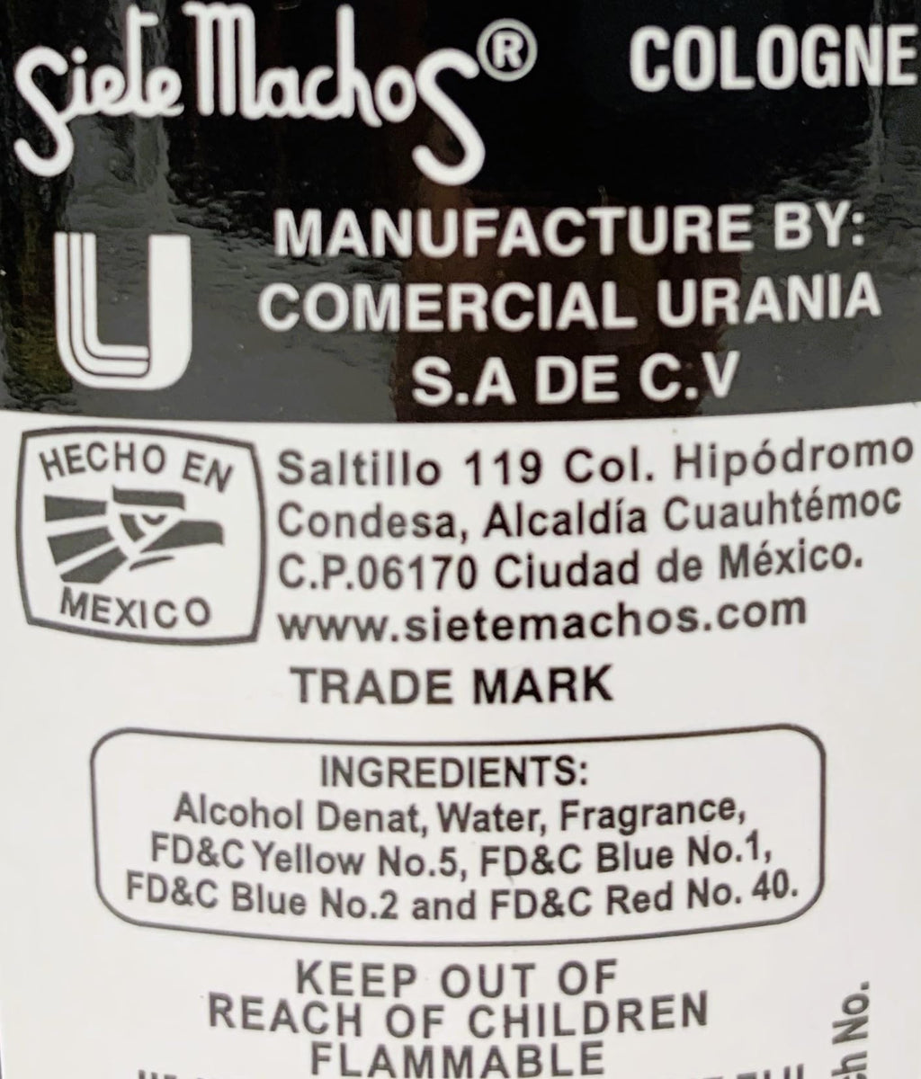 Siete Machos URANIA Original Cologne 7.44 oz. (220ml) (1 Pack)