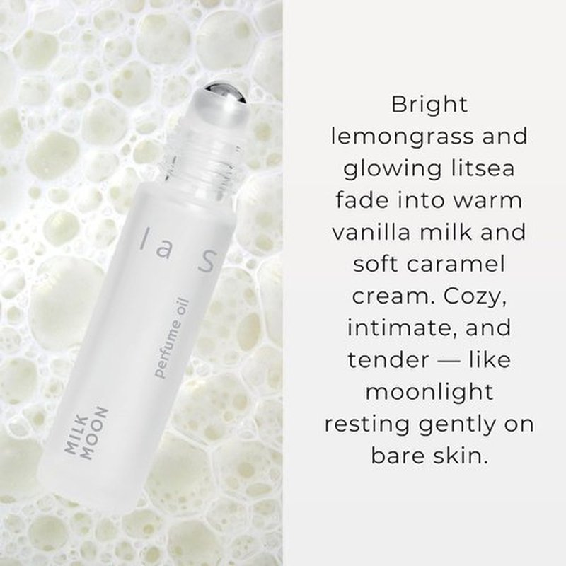 Cozy Milk Perfume Oil Roll-On | Unisex Gourmand Fragrance with Caramel & Tonka Bean | 10ml Alcohol-Free, Vegan Scent