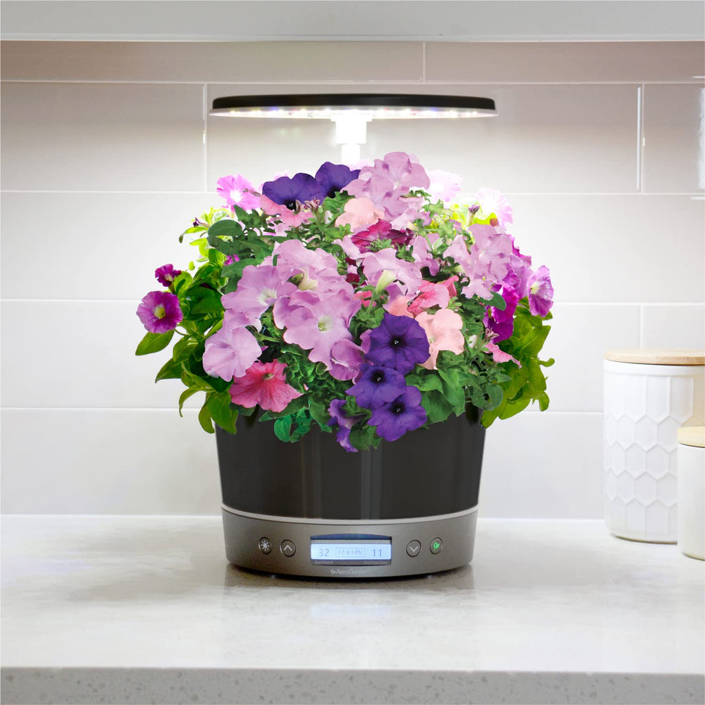 AeroGarden Harvest Elite 360, Platinum Stainless