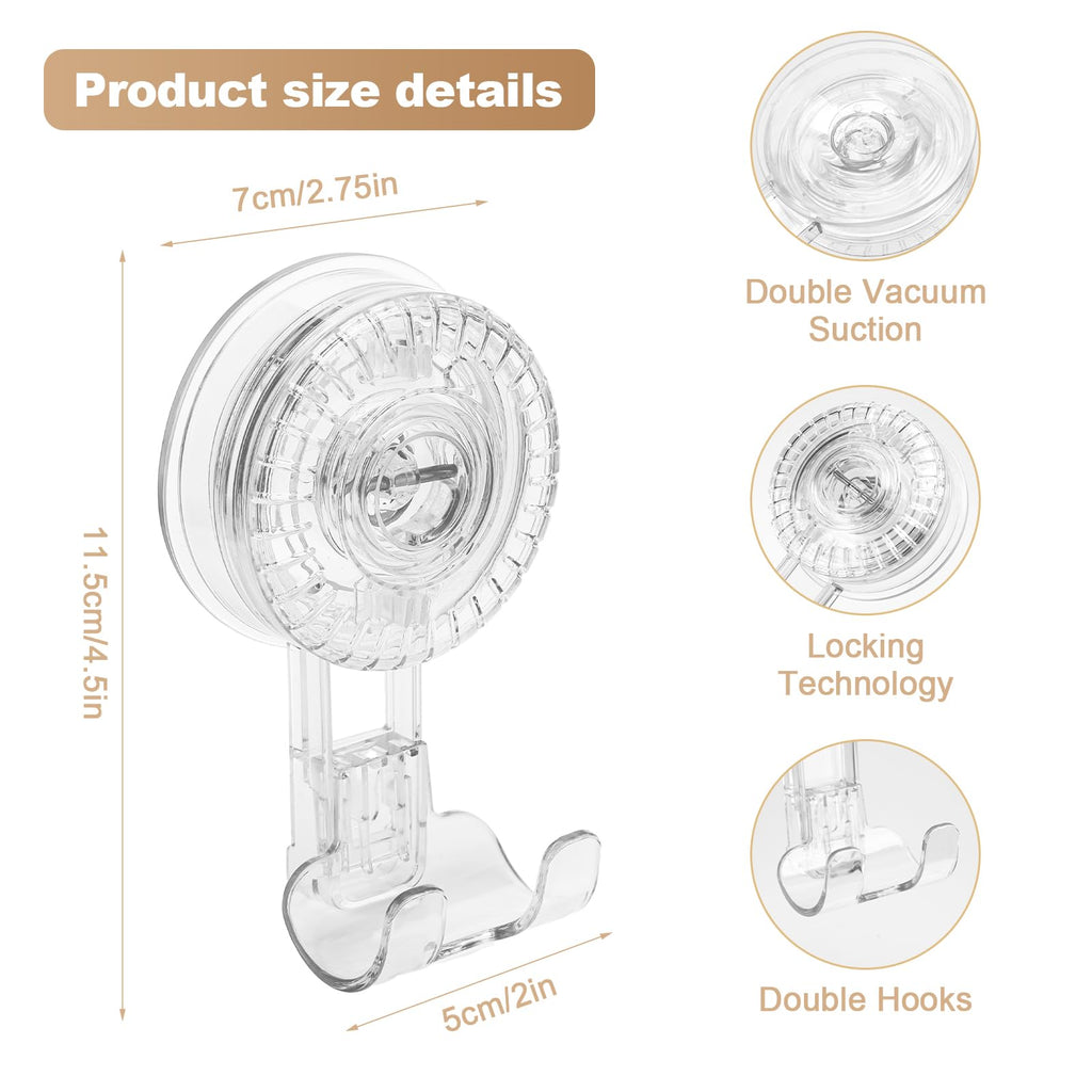 OGNWFUNK 2 Pack Razor Holder Compatible with Billie, Shower Razor Holder for Wall, Strong Suction Cup Razor Holder for Shower, No-Drill Shower Holder for Wall, Removable, Reusable, Easy Install