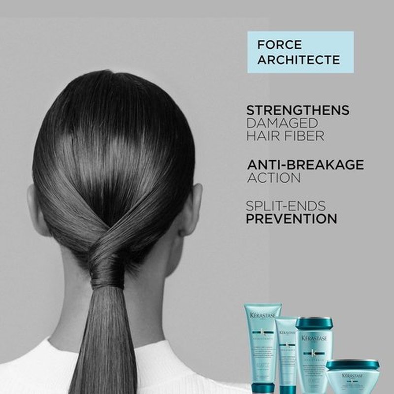 Kerastase Resistance Force Architecte Hair Mask - Reconstructs & Strengthens Dry, Damaged Hair with Ceramides & Pro-Keratin Complex