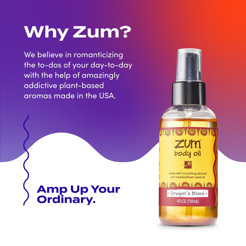 Indigo Wild Zum Dragon's Blood Body Oil - Nourishing Body Massage Oil for Massage Therapy & Hydration - Nourishing, Vegetarian Massaging Oil with Sweet Almond Oil - 4 fl oz
