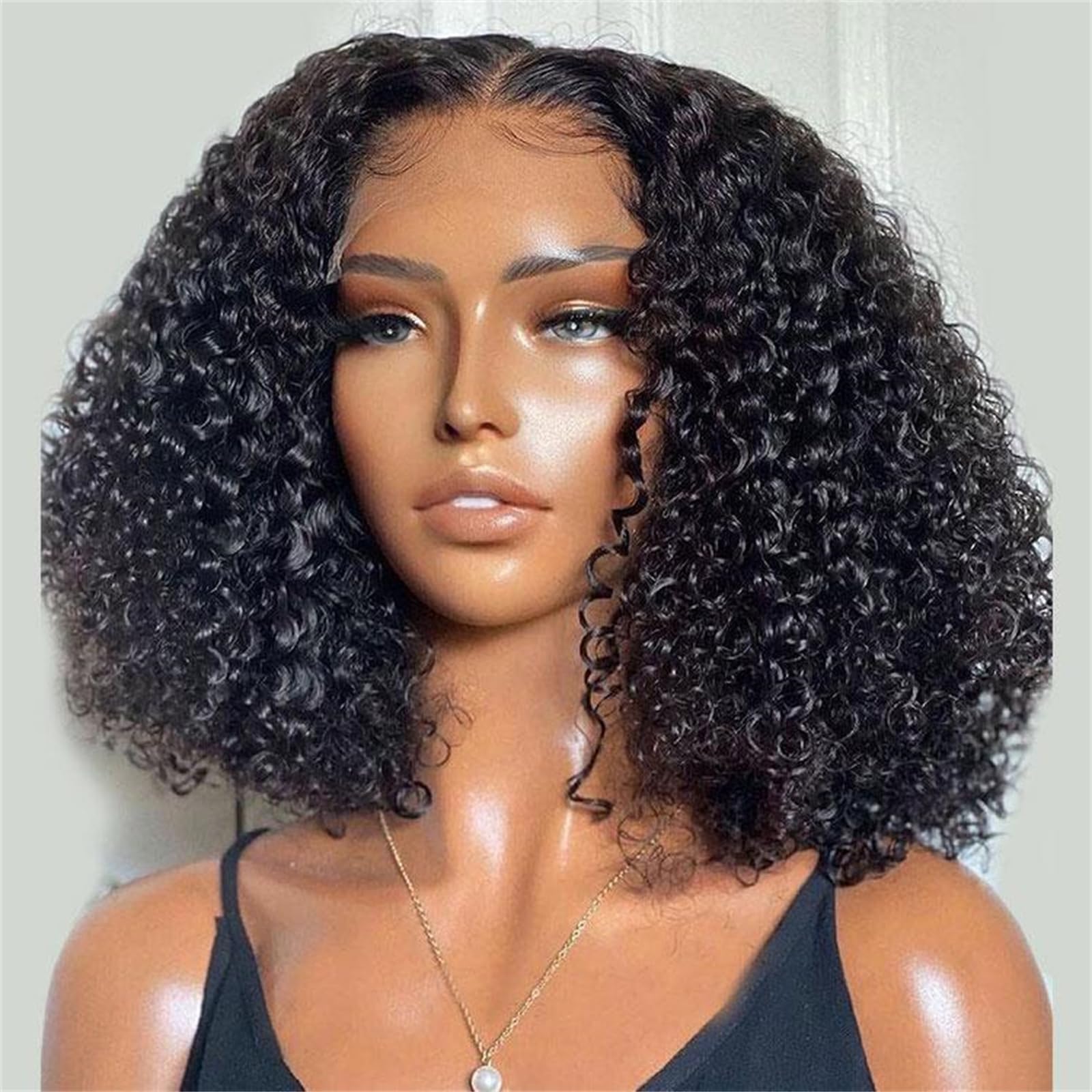 Wiggins Ready And Go Glueless Wigs Human Hair Curly Lace Front Wigs Human Hair Pre Plucked Bleached Knots Curly Hair Products Pre Cut Lace 4x7 Lace Front Wig Glueless Wigs For Women 14 Inch