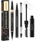 Skiennix Eyebrow Pencil Kit - Waterproof Microblading Pen, Gel & Brush for Long-Lasting Makeup | Blonde