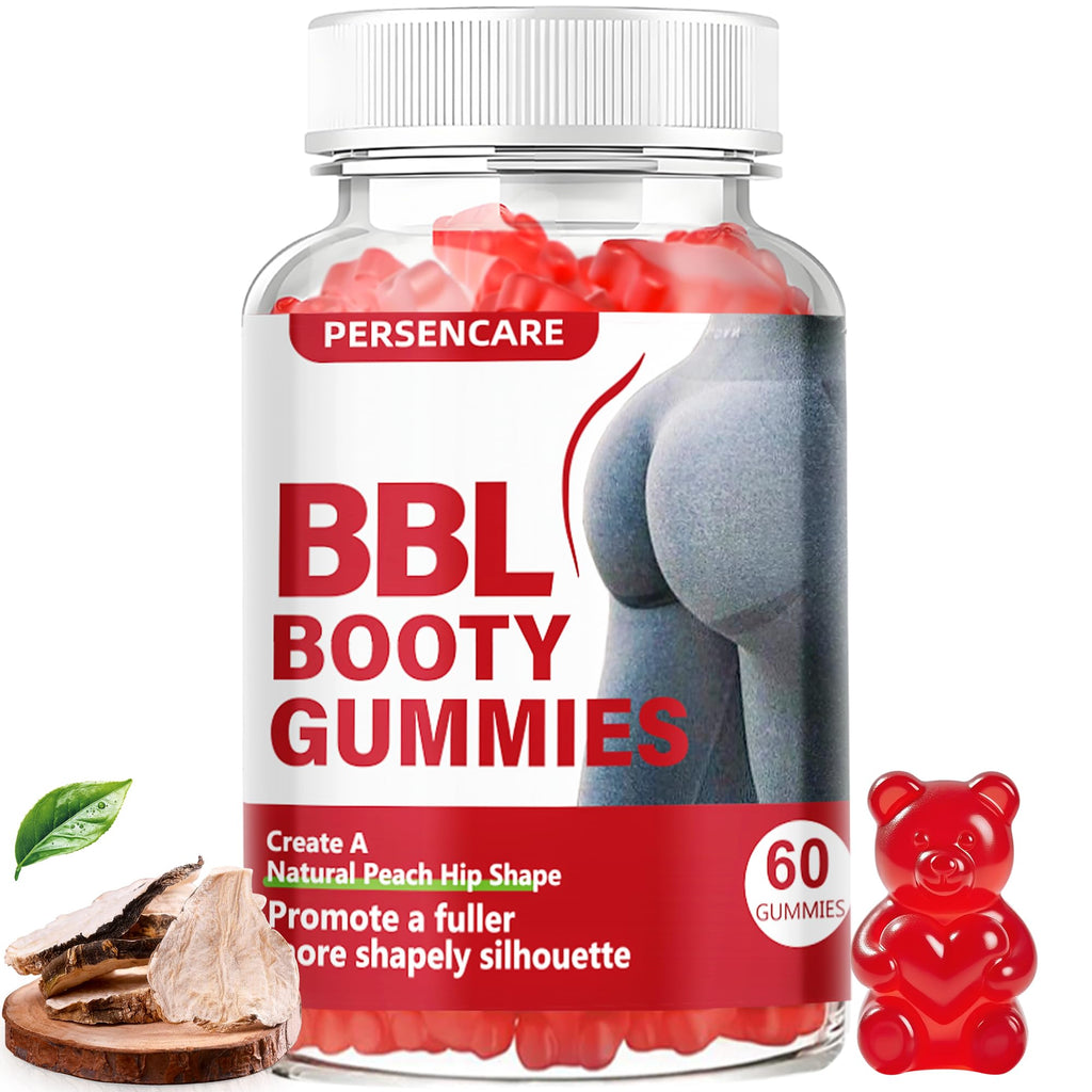 VAEYAE BBL Booty Gummies for Women, Herbal Extracts to Enhance Curvy Body, Vitamin Gummy for Bigger Butt Fast Growth,Firm and Lift Buttocks Gummy, Berry Fruit Flavor 60 Count