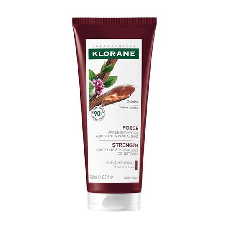 Klorane Strengthening Conditioner with Quinine - Natural Hair Thinning Solution - Vegan & Dermatologist-Tested - 6.7 fl. oz.