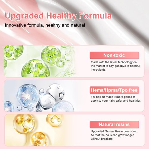 GazePlus Clear Hard Gel for Nails, 10 in 1 56g Large Capacity Builder Gel For Nail Extension Strengthen for Professional Salon and Nail Art DIY