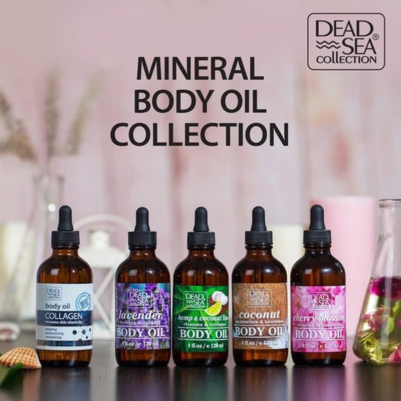 Dead Sea Collection Body Oil for Dry Skin - Retinol & Vitamin E, A Moisturizing Oil for Face, Anti-Aging - Skin Elasticity Support, Renews Skin Surface & Softens 4 Fl. Oz