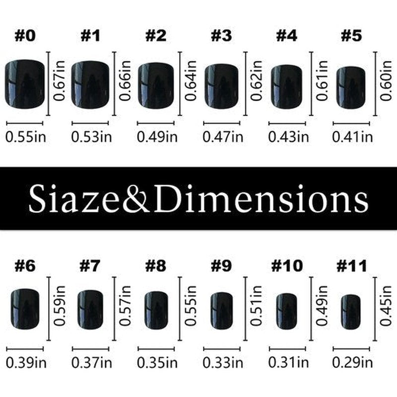 LoveOurHome 288pc Kids Press on Nails Short Square Fake Nails Cute Heart Animal Flower Star Design French False Artificial Fingernails Women Children Girls Manicure Decorations