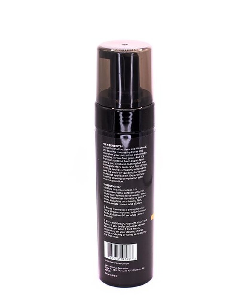 Skiennix Dark Self-Tanning Mousse - Fast-Drying Formula for Natural Bronzed Glow - 6.7 fl oz