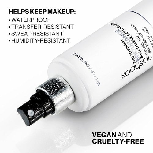 Smashbox Photo Finish Endurance Setting Spray - Lightweight, Long-Lasting Hydration | Locks in Makeup & Strengthens Skin