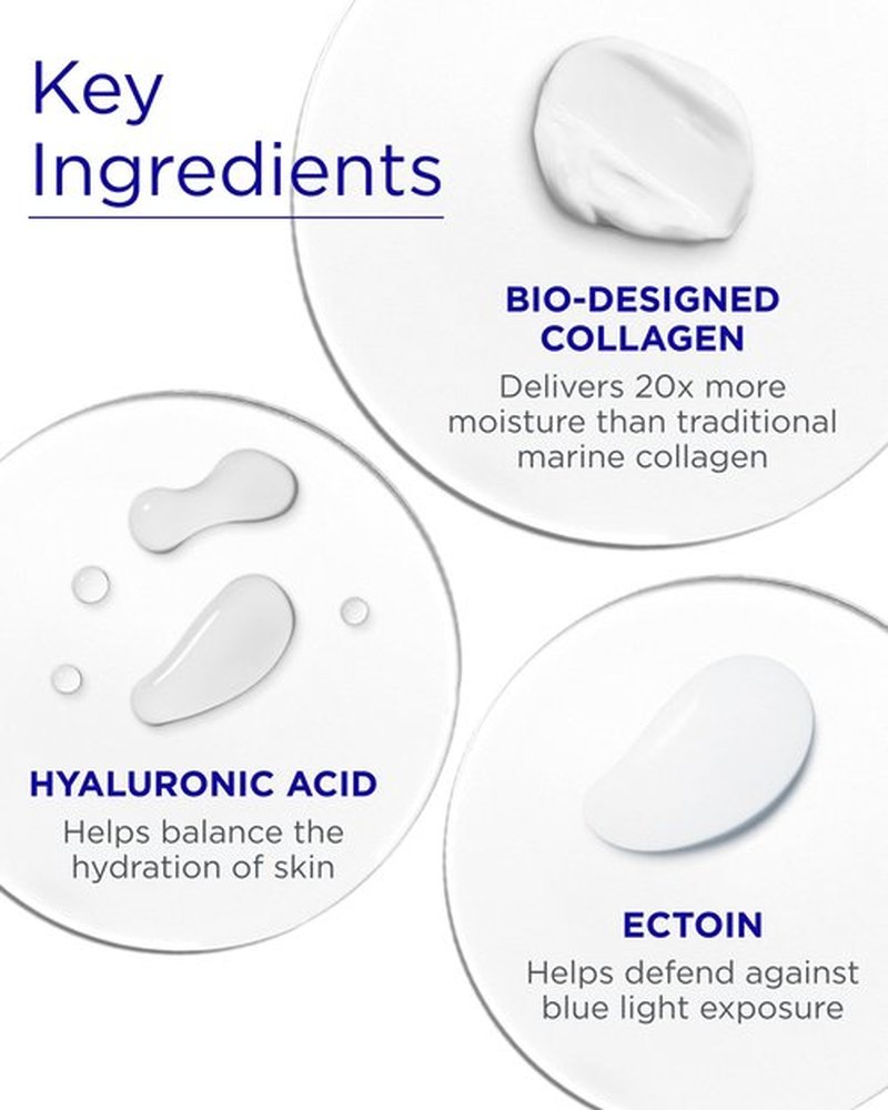Andalou Naturals Deep Hydration Face Moisturizer Multi-Correcting Cream - Daily Skincare With Hyaluronic Acid, Vegan Collagen, & Fruit Stem Cells - Repair Skin Elasticity & Boost Hydration - 1.7 fl oz