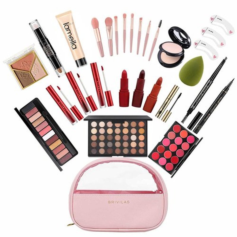 MISS ROSE M All In One Full Makeup Kit for Women, Multipurpose Makeup Sets, Beginners and Professionals Alike, Easy to Carry(Pink)