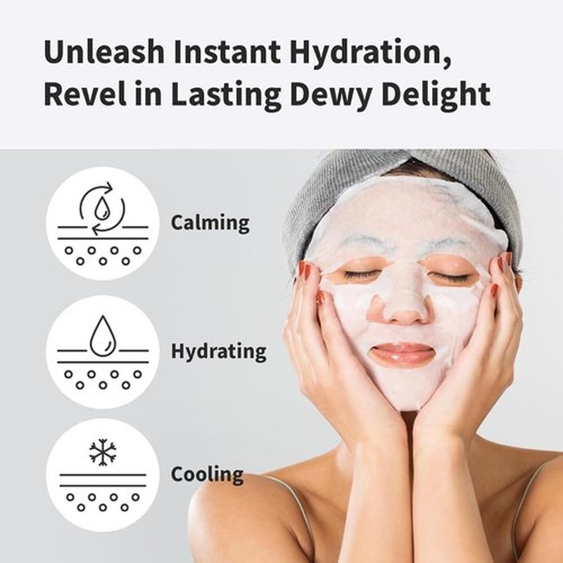 BENTON Aloe Soothing Mask Pack | Hydrating & Cooling Facial Mask Sheets - 10 Pack (230g)