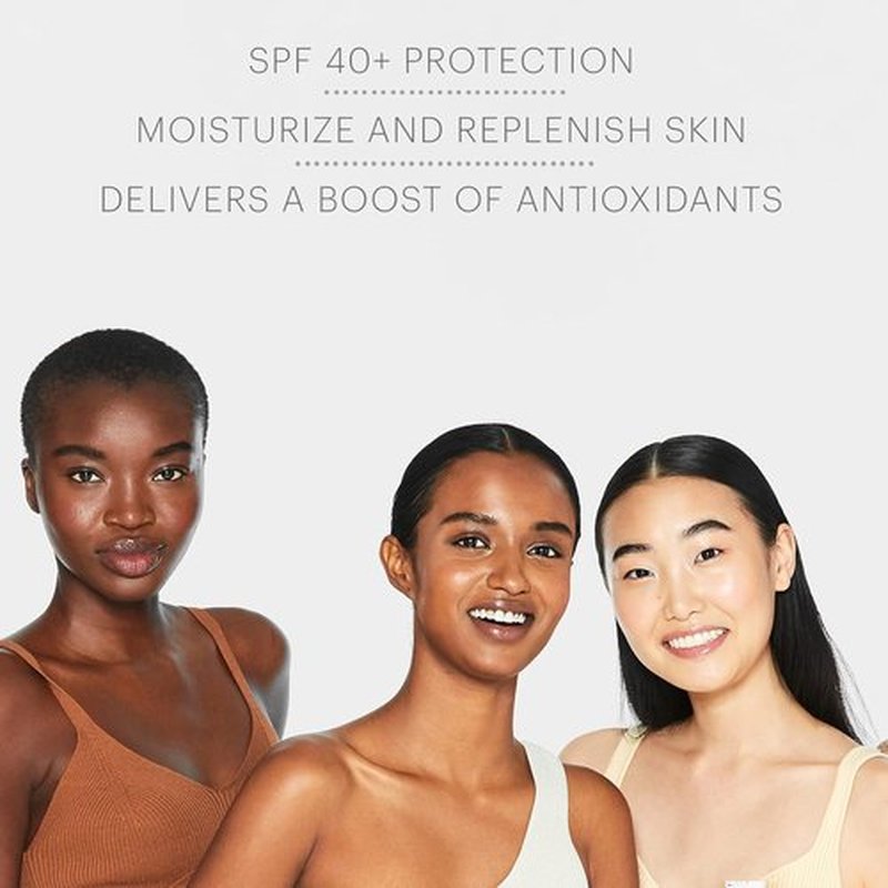 Glo Skin Beauty Mineral Sunscreen SPF 40 - Oil-Free Hydrating Face Moisturizer with Zinc Oxide, 1.7 Fl Oz