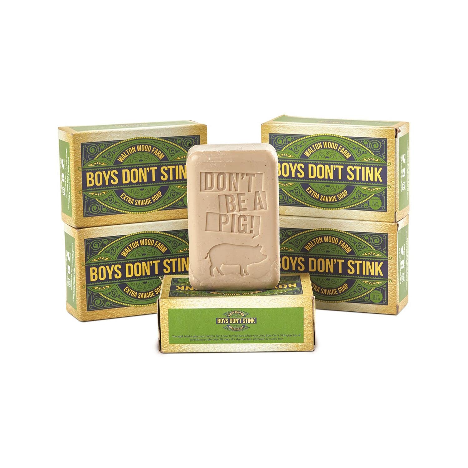 Walton Wood Farm, 10.5 oz Soap: (Boys Don't Stink: Warm Amber & Spice)