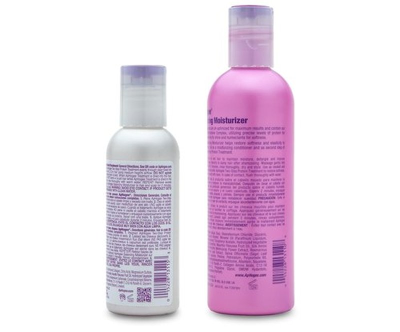 Aphogee Hair Care Double Bundle - Two-Step Protein Treatment & Balancing Moisturizer | 4 fl oz & 8 fl oz