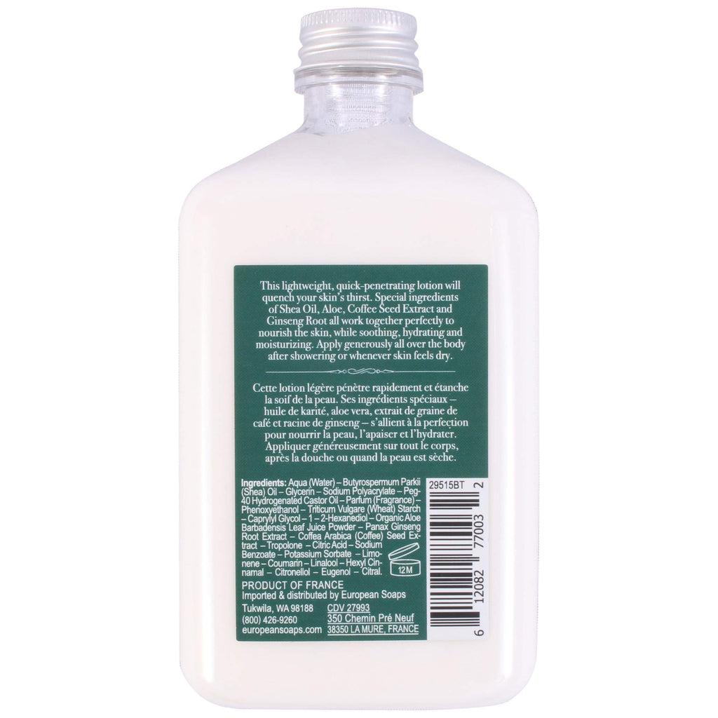 Pre de Provence Bergamot & Thyme Men's Fragrance Collection, Body Lotion, 250 ML