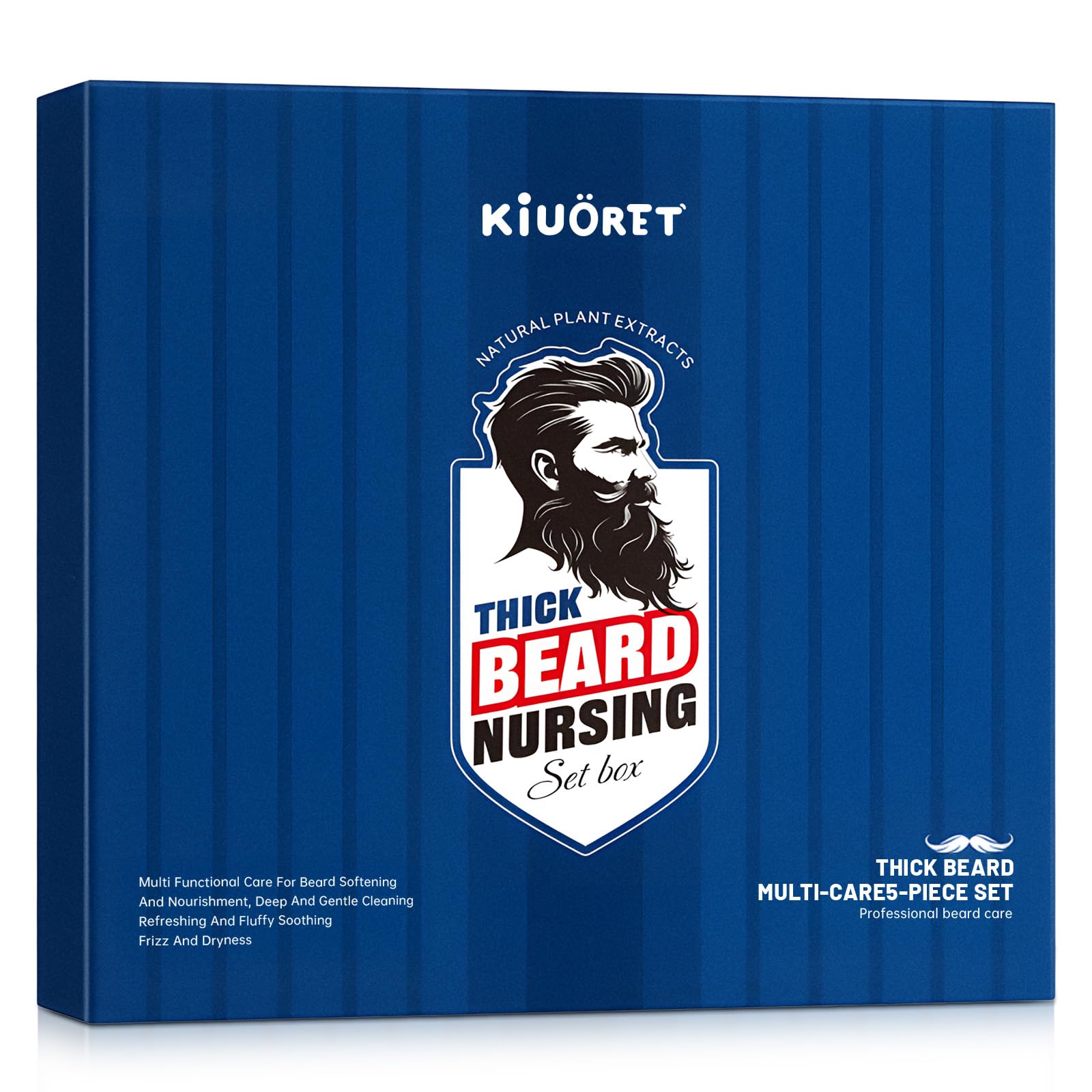 Beard Kit for Men Grooming & Care, Complete Beard Growth Kit with Shampoo, Conditioner, Oil, Spray & Balm