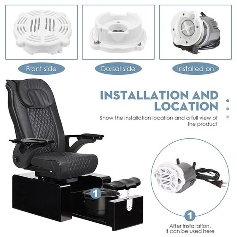SuperDi Pedicure SPA Chair Geni Pipeless Motor Jet Cover Replacement for GENIJET