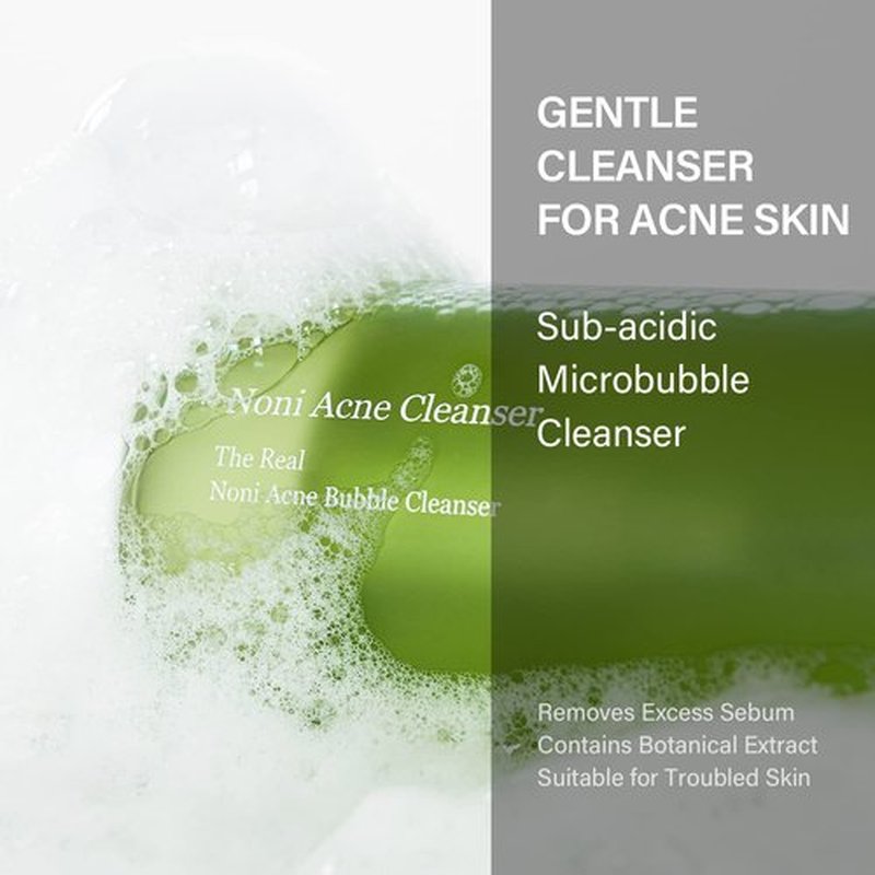 Celimax Noni Bubble Cleanser - Gentle Face Wash for Sensitive to Oily Skin | Calming & Soothing, 155ml
