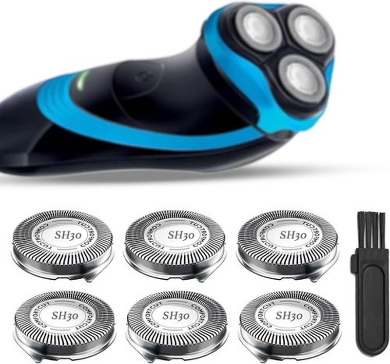 Philips Norelco SH30 Shaving Heads - High-Performance Replacement Blades for Series 1000, 2000, 3000 & 5000X | 6-Pack
