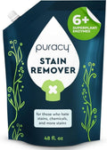 Puracy Stain Remover - Natural Laundry & Travel Cleaner for Clothes | Unscented, 48 fl oz