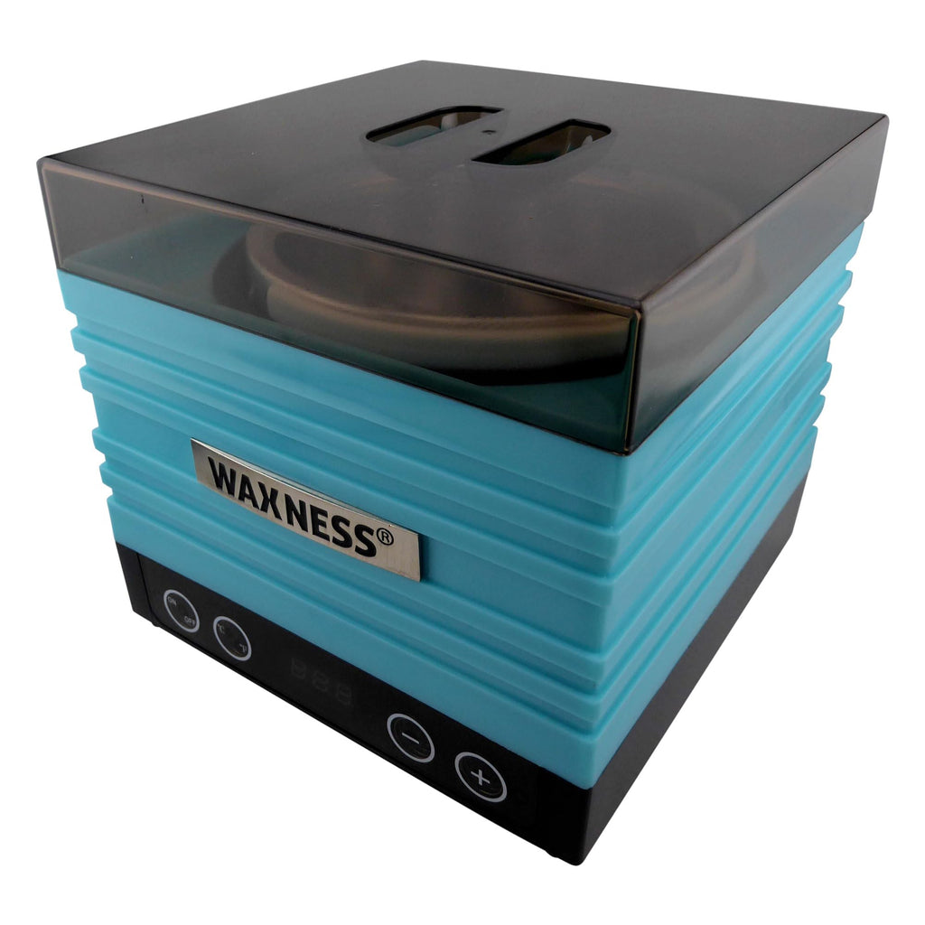 Waxness W-CUBE Digital Professional Wax Heater – Teal, 1 lb Capacity, Digital Temperature Control with Memory, 100W, for Professional Use