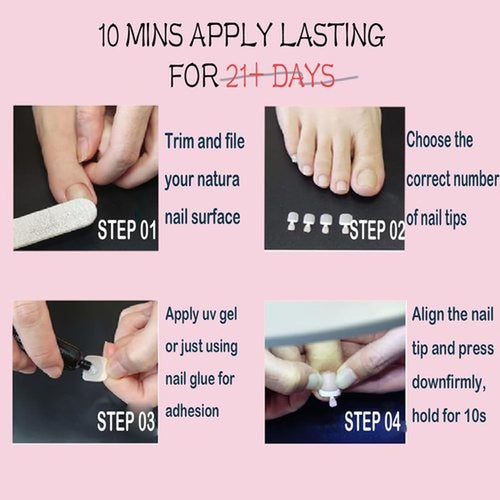 216pcs French Tip Press on Toenails Short Square，OPkssnails Pink Toe Nail Press On, Pre-Designed Soft Gel Toe Nail Tips, Soak off Acrylic Fake Toe Nail Extensions 12 Sizes